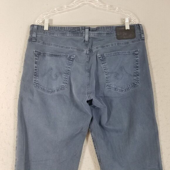 AG Adriano Goldschmied jeans men's 36x32 The Graduate tailored straight blue - Picture 7 of 12